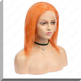 QUEENONLY 13*4/13*6 130% Density #Orange Virgin Human Hair Lace Front Wigs - Queenonly