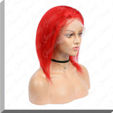 QUEENONLY 13*4/13*6 130% Density #Crimson Brzilian Virgin Human Hair Lace Front Wigs - Queenonly