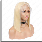 #613 Blonde Lace  Front Human Hair Bob Wigs for Black Women|QUEENONLY - Queenonly